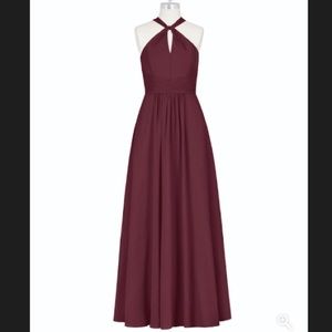 Azazie Cabernet Bobbie dress - worn once